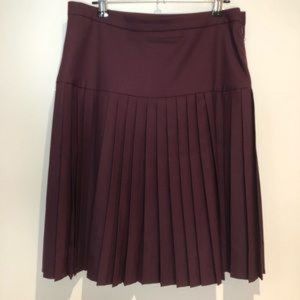 J. Crew Wool Drop-waist Pleated Skirt size 8P